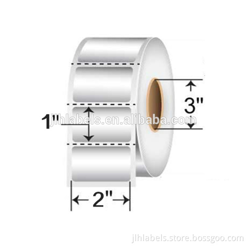 Polyester film, Matte Finish Silver PET label, Thermal Transfer Printable Label, 2 x 1, (3000 per Roll)